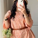 شومیز زنانه گل گلی کد 1100